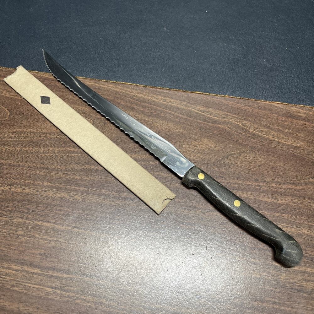 Vintage EKCO Stainless Vanadium Carving Knife 13” U.S.A. 7.25” Cutting Edge. 3C